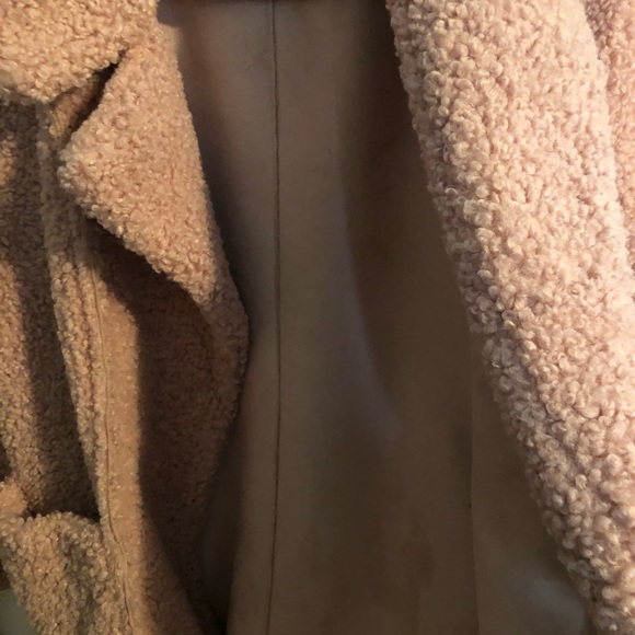 KENNETH COLE Faux Fur Shearling Coat - Picture 6 of 9